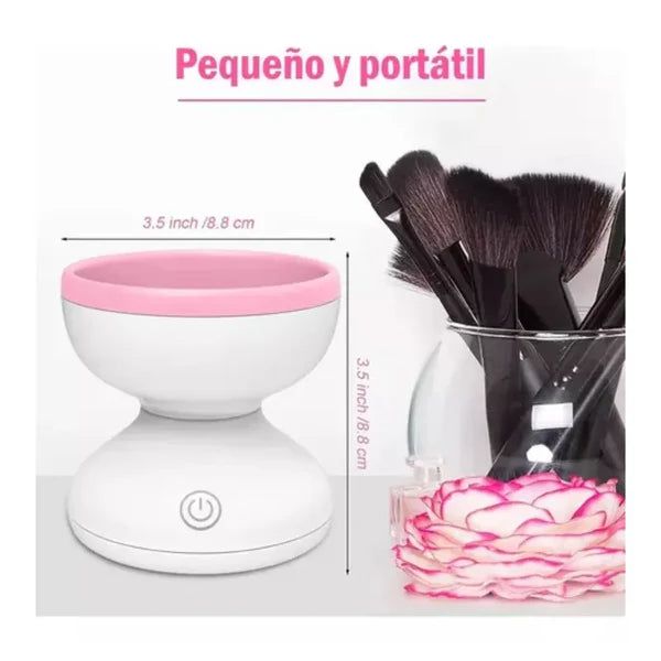Limpiador Brochas Eléctrico maquillaje