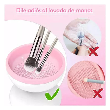 Limpiador Brochas Eléctrico maquillaje
