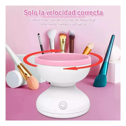 Limpiador Brochas Eléctrico maquillaje